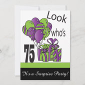 Kijk eens wie er 75 is | 75e verjaardag kaart (Voorkant)