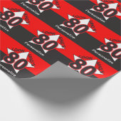 Kijk eens wie er 80 is | 80e verjaardag cadeaupapier (Hoek)