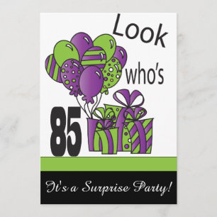 Kijk eens wie er 85 is   85e verjaardag kaart