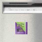 Kijk eens wie er 90 is | 90e verjaardag - Paarse Magneet (Insitu (Vaatwasser))