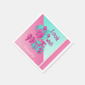 Kijk eens wie er 90 is | 90ste verjaardag - Roze e Servet (Hoek)