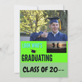 Kijk eens wie er afstudeert! 1 foto groen kaart