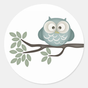 Kijk eens wie er een Baby heeft {Blauwgroen}   STI Ronde Sticker
