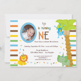 Kijk eens wie er één is - Whimsical Animal Theme Kaart