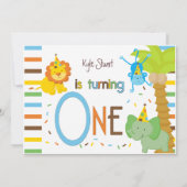 Kijk eens wie er één is - Whimsical Animal Theme Kaart (Achterkant)