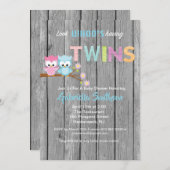 Kijk eens wie er een Twins Baby shower Card heeft Kaart (Voorkant / Achterkant)