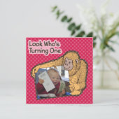 Kijk eens wie er een uitnodiging van de Birthday P (Staand voorkant)