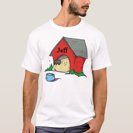 Kijk eens wie er in de Doghouse is T-shirt (Voorkant)