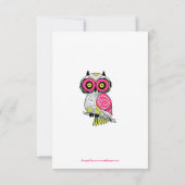 Kijk eens wie er is aangekomen roze - 3x5 geboorte aankondiging (Achterkant)