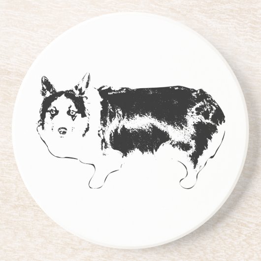 Kijk eens wie er kijkt zandsteen onderzetter (Voorkant)