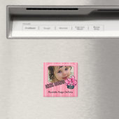 Kijk eens wie er roze jarig is! magneet (Insitu (Vaatwasser))