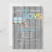 Kijk eens wie er twee-in-boys Baby shower-kaarten  Kaart (Voorkant)