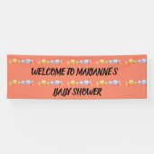 Kijk eens wie’s baby uil Welkom banner kunst (Horizontaal)