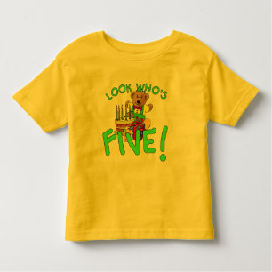 Kijk eens wie vijf jaar oud is! kinder shirts