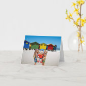 Kijk eens wie we op het strand hebben opgepikt. kaart (Gele Bloem)