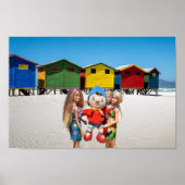 Kijk eens wie we op het strand hebben opgepikt. poster (Voorkant)