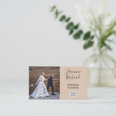 Kijk Elegant Professionele weddingplanner Visitekaartje (Staand voorkant)