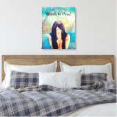 Kijk en Pray Canvas Afdruk (Insitu (Slaapkamer))