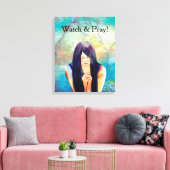 Kijk en Pray Canvas Afdruk (Insitu (Woonkamer))