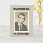 Kijk en ruik als Papa - Verjaardag Kaart (Gele Bloem)