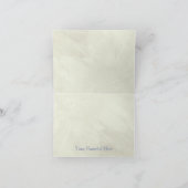  Kijk Floral Blue Hydrangea Flowers Swirl Bedankkaart (Binnen)