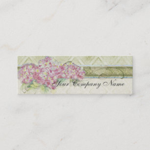 Kijk Floral Blue Hydrangea Flowers Swirl Mini Visitekaartje