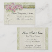  Kijk Floral Blue Hydrangea Flowers Swirl Visitekaartje (Voorkant / Achterkant)