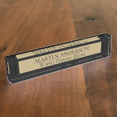 KIJK! Gelukkig naam bord Retiree. Geweldig geschen Naambordje (Zijkant)