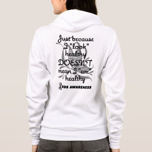 "Kijk" gezond/vlinder...EDS Hoodie (Achterkant)