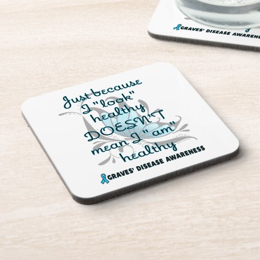 "Kijk" gezond/vlinder...graven" Onderzetter (Linkerzijde)