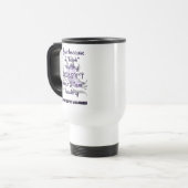 "Kijk" gezond/vlinder... Pancreatitis Travel Mug Reisbeker (Voorkant links)