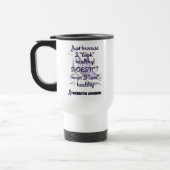 "Kijk" gezond/vlinder... Pancreatitis Travel Mug Reisbeker (Links)