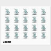 'Kijk', gezond/vlinder...PCOS Vierkante Sticker (Vel)