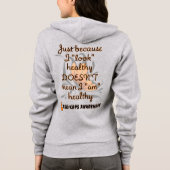 "Kijk" gezond/vlinder...RSD/CRPS Hoodie (Achterkant)