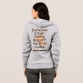 "Kijk" gezond/vlinder...RSD/CRPS Hoodie (Achterkant volledig)