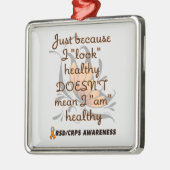 "Kijk" gezond/vlinder...RSD/CRPS Metaal Ornament (Links)