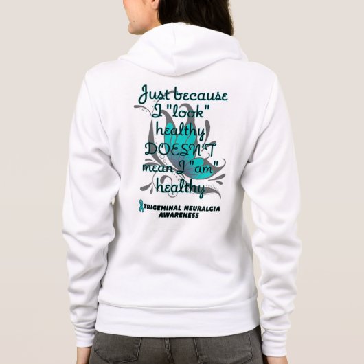 "Kijk" gezond/vlinder...TN Hoodie (Achterkant)