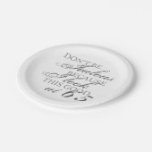 Kijk goed 65th Birthday Papieren Bordje (Gekanteld)