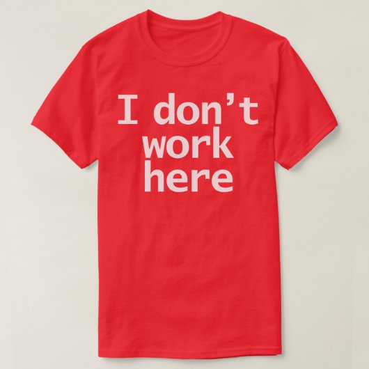 Kijk goed hoe ik hier niet aan Typografie Minimale T-shirt (Design voorkant)