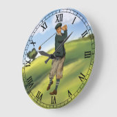  kijk Golfer Golf die een zwaai maakt Grote Klok (Hoek)