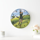  kijk Golfer Golf die een zwaai maakt Grote Klok (Huis)