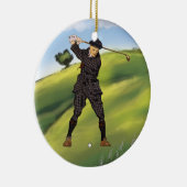  kijk Golfer Golf Ornament Pendant (Rechts)