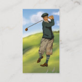  kijk Golfer Golf Visitekaartje (Achterkant)