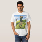 kijk Golfer Mannen T-shirt (Voorkant volledig)
