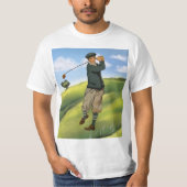  kijk Golfer Mannen T-shirt (Voorkant)