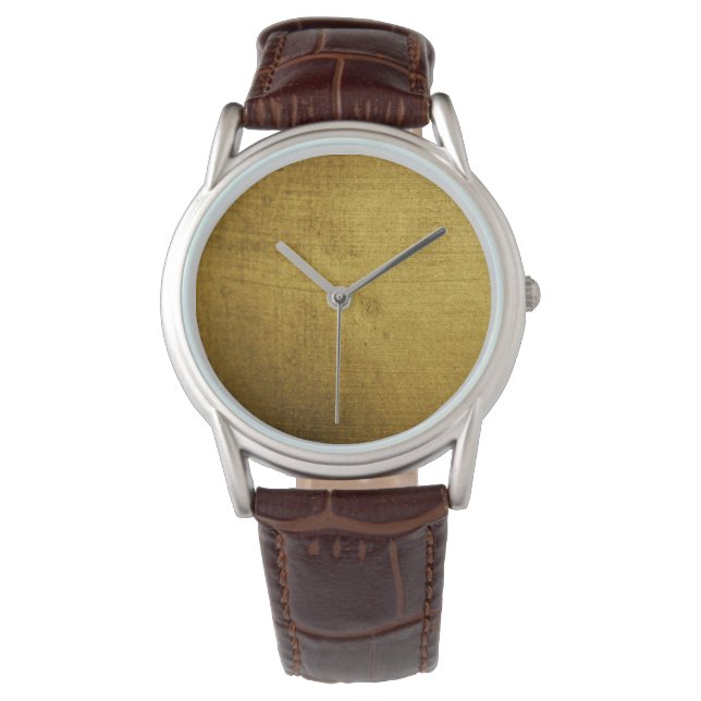 -Kijk goud gebruikt.  kunst Horloge (Voorkant)