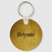 -Kijk goud gebruikt.  kunst Sleutelhanger (Voorkant)