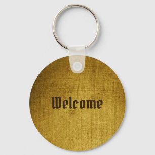 -Kijk goud gebruikt.  kunst Sleutelhanger