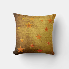 -Kijk goud gebruikt, met sterren Kussen