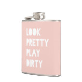 Kijk grappige citaten Blush Pink Heupfles (Links)